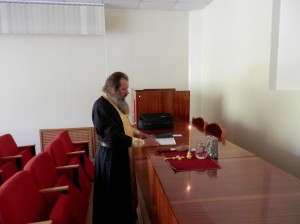  Служение молебна в городской больнице №4 г.Брянска